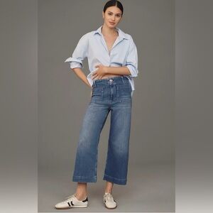 Maeve Blue Wide Leg Jeans